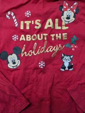 💥5/20$ Girls' Red 'It's All About the Holidays' Long-Sleeve Top